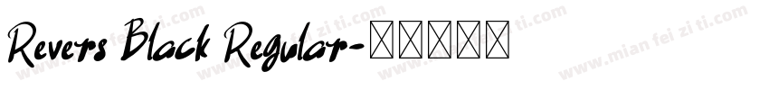 Revers Black Regular字体转换